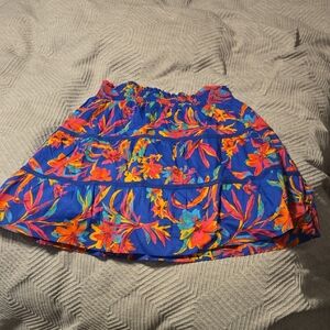 NWOT JCrew Floral Blue Skirt